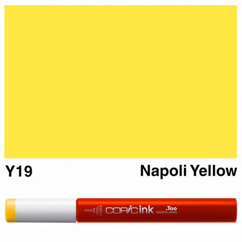 COPIC INK Y19 NAPOLI YELLOW NEW BOTTLE