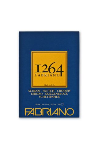 FABRIANO 1264 SKETCH 90G A4 GLUED PAD (100)