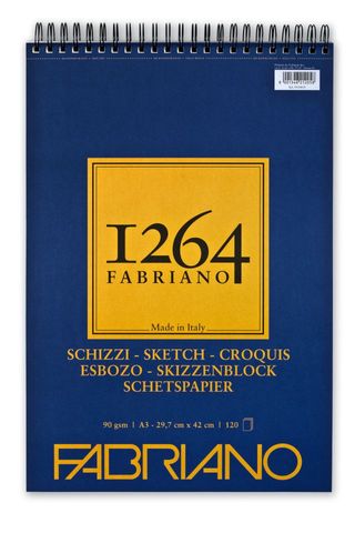 FABRIANO 1264 SKETCH 90G A3 TOP SPIRAL PAD (120)