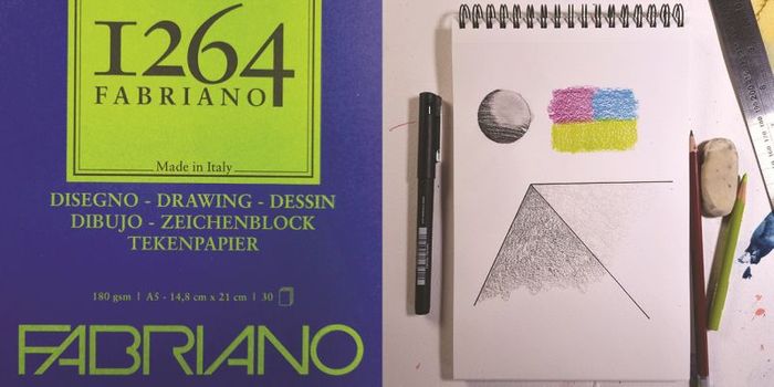 Fabriano 1264 Sketch Pad, 11 inch x 14 inch, Spiral Bound