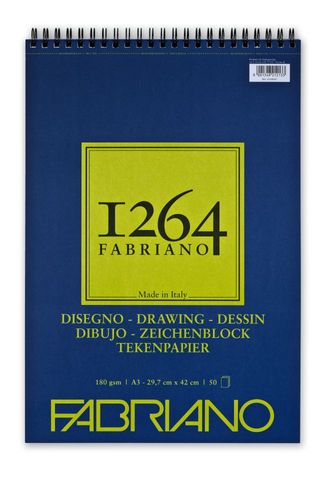FABRIANO 1264 DRAWING 180G A3 TOP SPIRAL PAD (50)