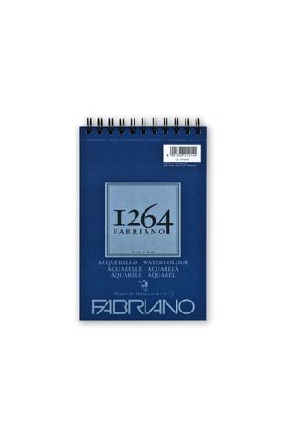 FABRIANO 1264 W/COLOUR 300G A5 TOP SPIRAL PAD (20)