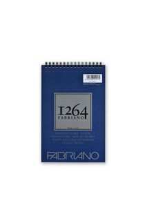 FABRIANO 1264 BLACK 200G A5 TOP SPIRAL PAD (20)