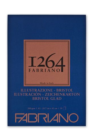 FABRIANO 1264 BRISTOL 200G A3 GLUED PAD (50)