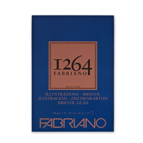 FABRIANO 1264 BRISTOL 200G A3 GLUED PAD (50)