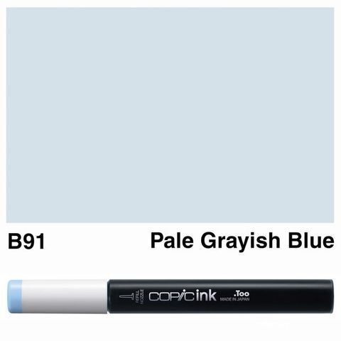COPIC INK B91 PALE GRAYISH BLUE NEW BOTTLE