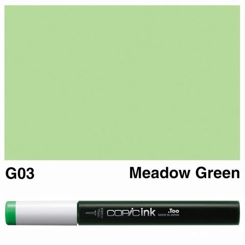 COPIC INK G03 MEADOW GREEN NEW BOTTLE