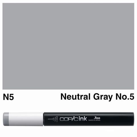 COPIC INK N5 NEUTRAL GRAY NO 5 NEW BOTTLE