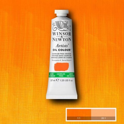 W&N ARTISTS OIL 37ML CADMIUM FREE ORANGE S4