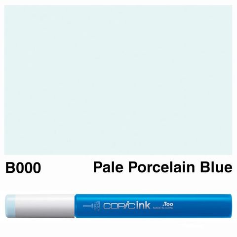 COPIC INK B000 PALE PORCELAIN BLUE NEW BOTTLE