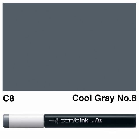 COPIC INK C8 COOL GRAY NO 8 NEW BOTTLE