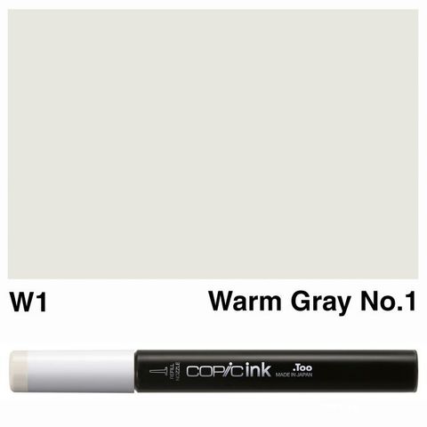 COPIC INK W1 WARM GRAY NO 1 NEW BOTTLE