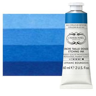 CHARBONNEL ETCHING INK 60ML CERULEAN BLUE S2