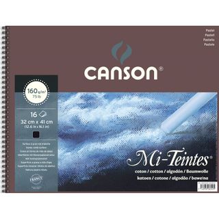 CANSON MI-TEINTES SPIRAL PAD 32X42CM 160G BLACK