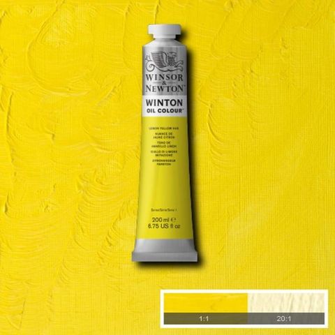 W&N WINTON OIL 200ML CADMIUM LEMON HUE