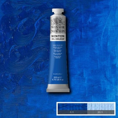 W&N WINTON OIL 200ML COBALT BLUE HUE