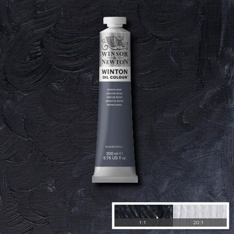 W&N WINTON OIL 200ML PAYNES GRAY