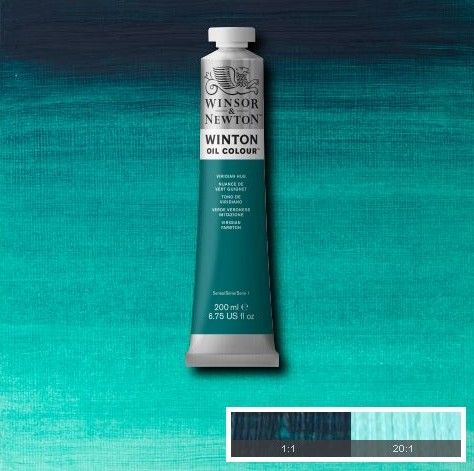 W&N WINTON OIL 200ML VIRIDIAN HUE