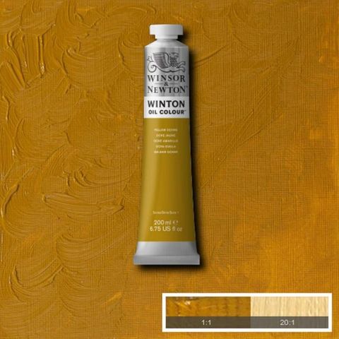 W&N WINTON OIL 200ML YELLOW OCHRE