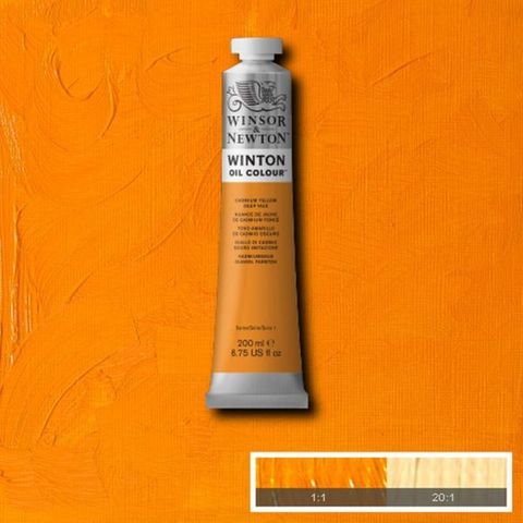 W&N WINTON OIL 200ML CADMIUM YELLOW DEEP HUE