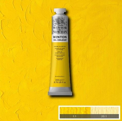 W&N WINTON OIL 200ML CHROME YELLOW HUE