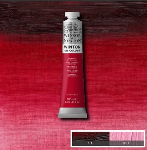 W&N WINTON OIL 200ML PERMANENT CRIMSON LAKE