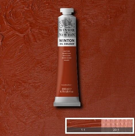 W&N WINTON OIL 200ML LIGHT RED