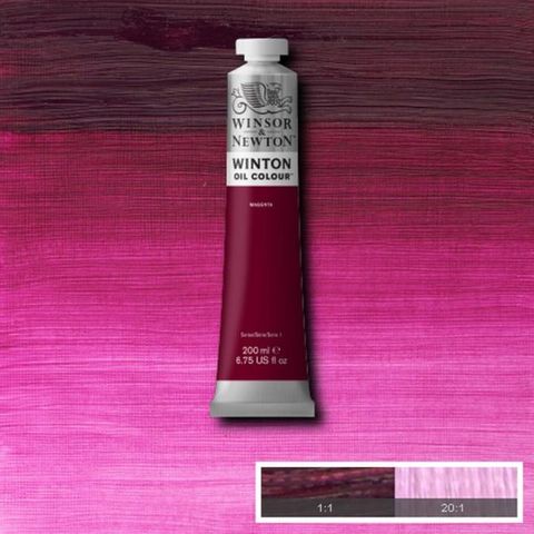 W&N WINTON OIL 200ML MAGENTA