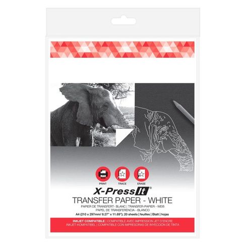 X-PRESS IT TRANSFER PAPER WHITE A4 (PKT 20)