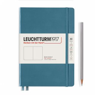 LEUCHTTURM1917 NOTEBOOK A5 PLAIN STONE BLUE