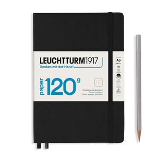 LEUCHTTURM1917 120G NOTEBOOK A5 DOTTED BLACK