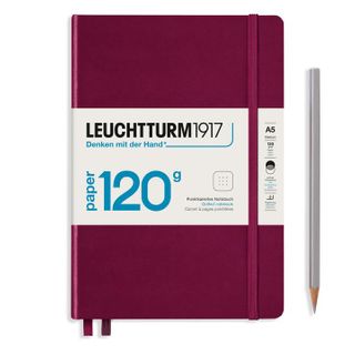 LEUCHTTURM1917 120G NOTEBOOK A5 DOTTED PORT RED