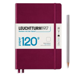 LEUCHTTURM1917 120G NOTEBOOK A5 PLAIN PORT RED