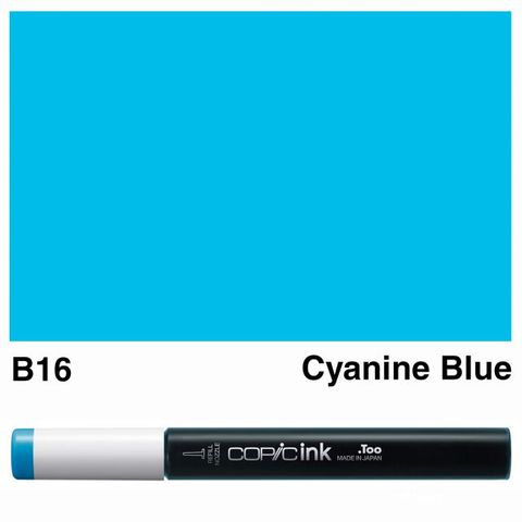 COPIC INK B16 CYANINE BLUE NEW BOTTLE