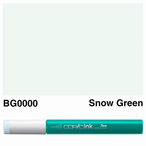 COPIC INK BG0000 SNOW GREEN NEW BOTTLE
