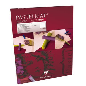 CLAIREFONTAINE PASTELMAT PAD 360G 30X40CM WHITE