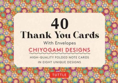 CHIYOGAMI 40 THANK YOU CARDS & ENVELOPES