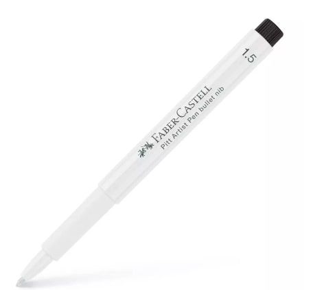 FABER PITT ARTIST BULLET 1.5MM WHITE