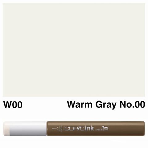 COPIC INK W00 WARM GRAY NO 00