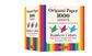 ORIGAMI PAPER RAINBOW COLOURS 1000 SHEETS 10CM