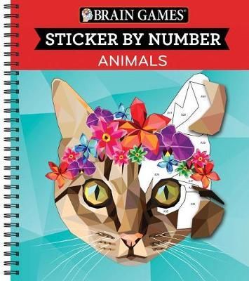 BRAIN GAMES - STICKER BY NUMBER ANIMALS