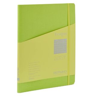 FABRIANO ECOQUA+ HIDDEN SPIRAL BOOK A4 LINE LIME