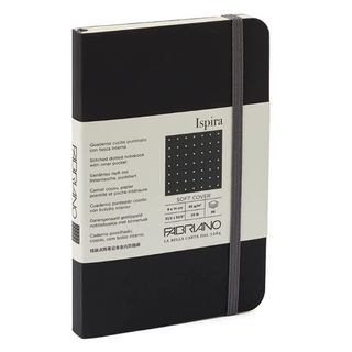 FABRIANO ISPIRA SOFTCOVER BOOK 9X14 DOTS BLACK