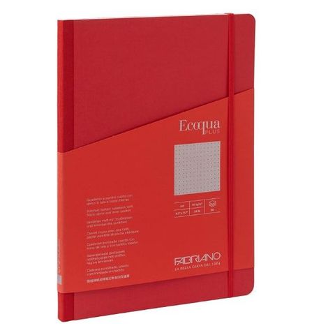 FABRIANO ECOQUA+ FABRIC STITCH BOOK A4 DOTS RED