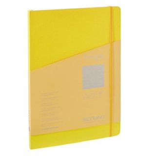 FABRIANO ECOQUA+ STITCHED BOOK A4 LINED YELLOW