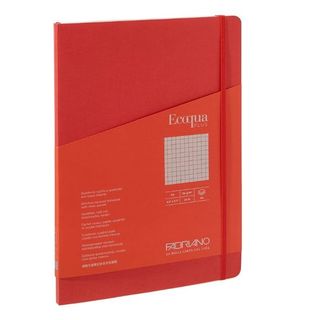 FABRIANO ECOQUA+ STITCHED BOOK A4 GRID RED