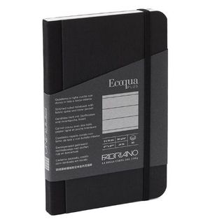 FABRIANO ECOQUA+ FAB STITCH BOOK 9X14 LINED BLACK