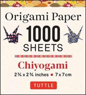 ORIGAMI PAPER CHIYOGAMI 1000 SHEETS 7CM