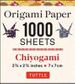 ORIGAMI PAPER CHIYOGAMI 1000 SHEETS 7CM