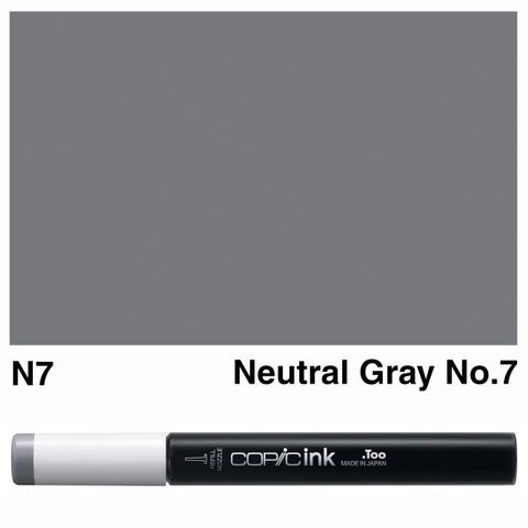 COPIC INK N7 NEUTRAL GRAY NO 7 NEW BOTTLE